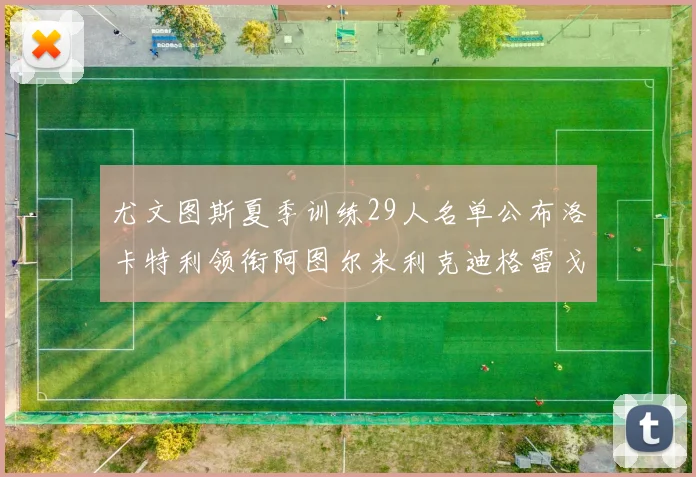尤文图斯夏季训练29人名单公布洛卡特利领衔阿图尔米利克迪格雷戈里奥在列
